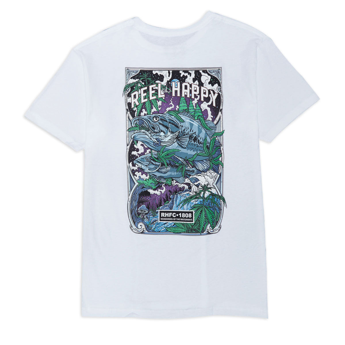 Reel Happy Night Trippers T-Shirt - White image 1