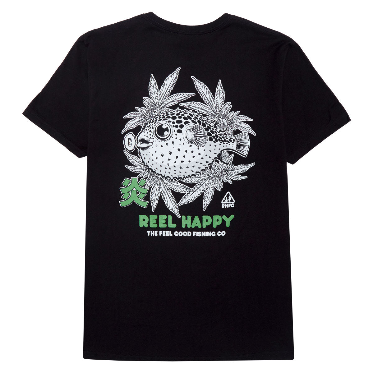 Reel Happy Puff Puff Blaze T-Shirt - Black image 1