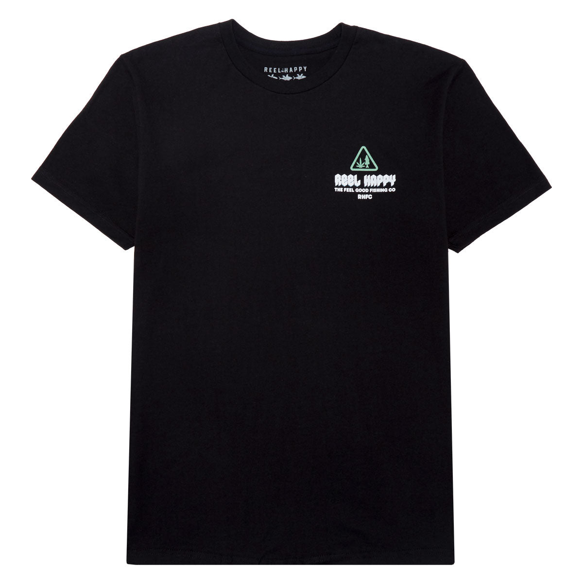 Reel Happy Smokey Vibes T-Shirt - Black image 2
