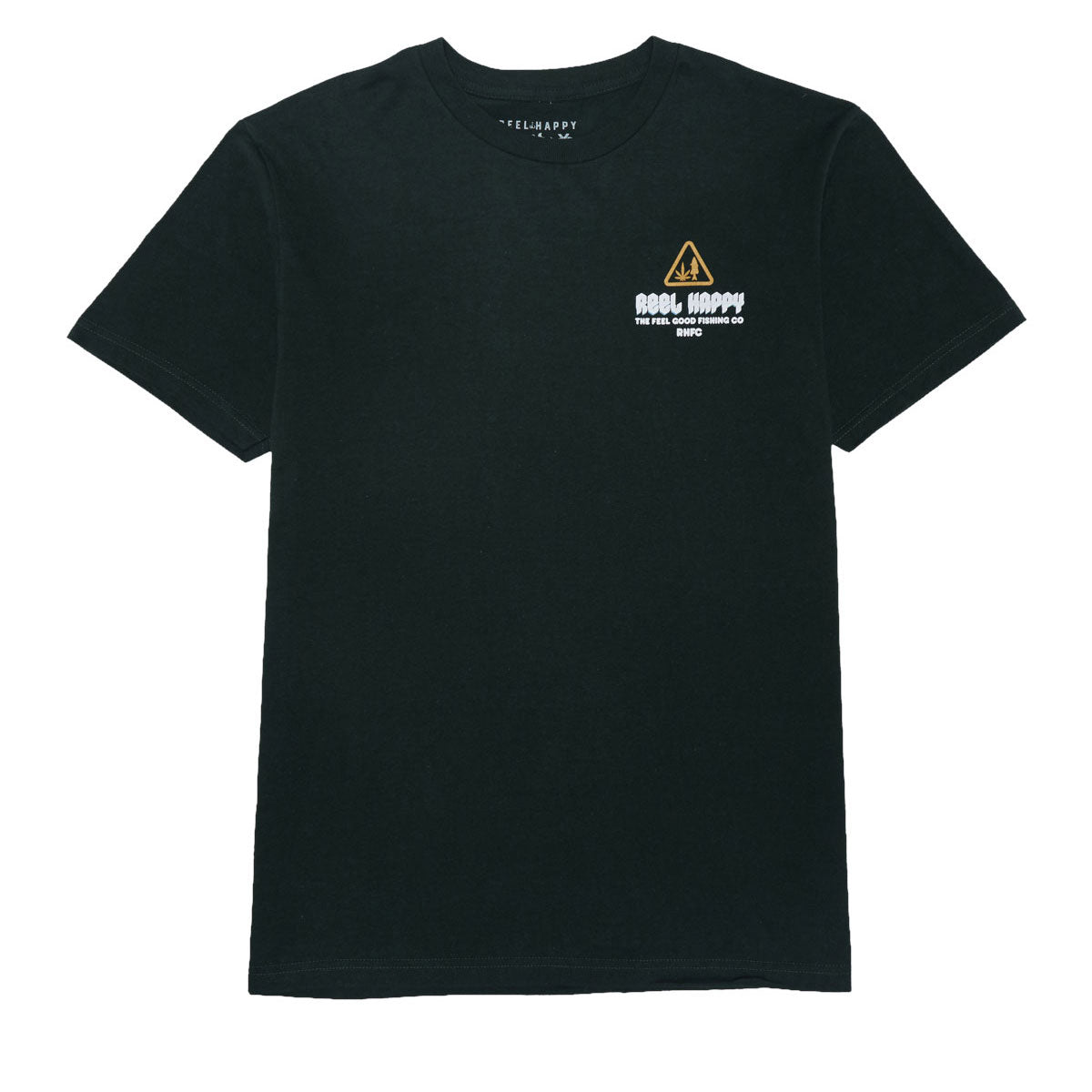 Reel Happy Smokey Vibes T-Shirt - Forest Green image 2