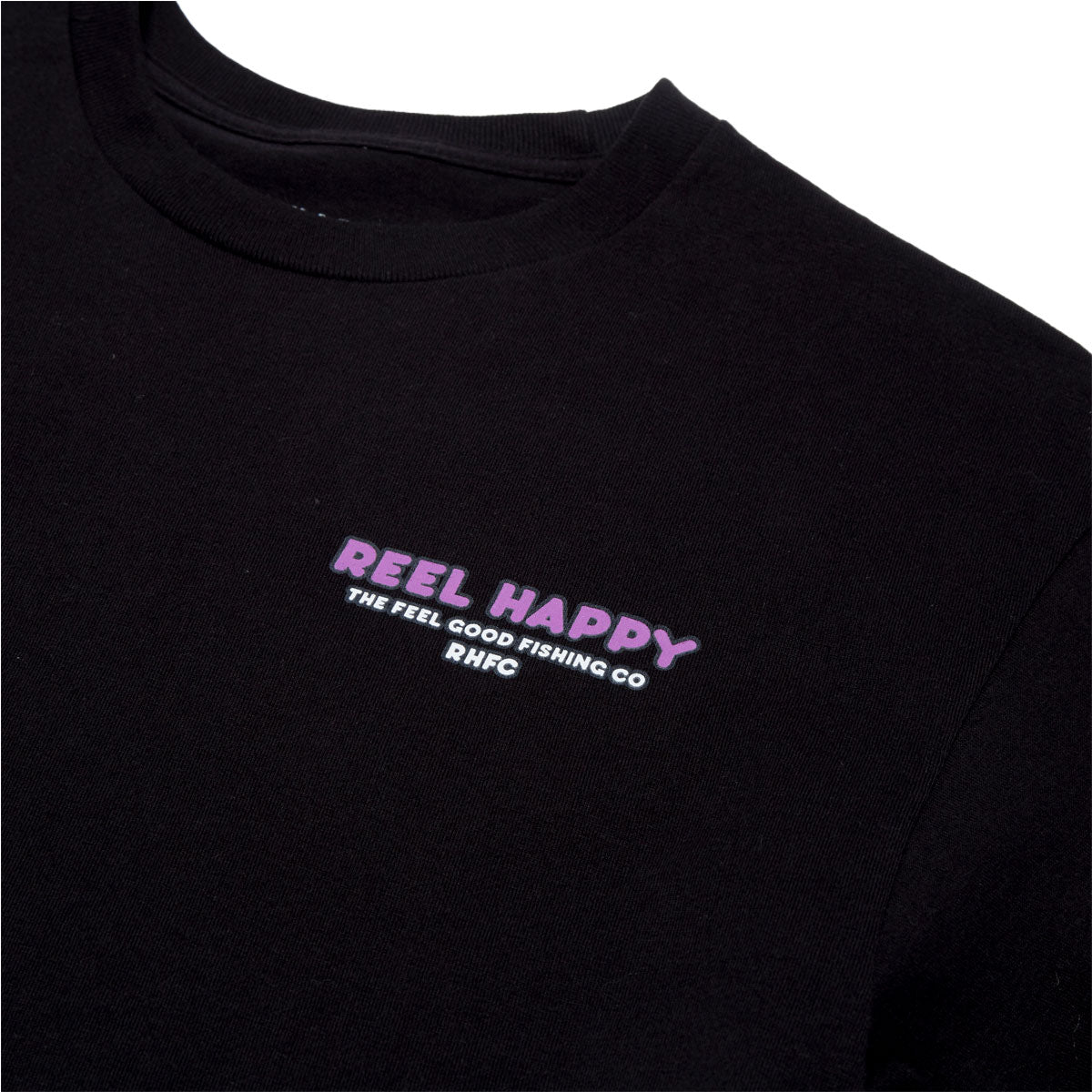 Reel Happy Good Times T-Shirt - Black image 3