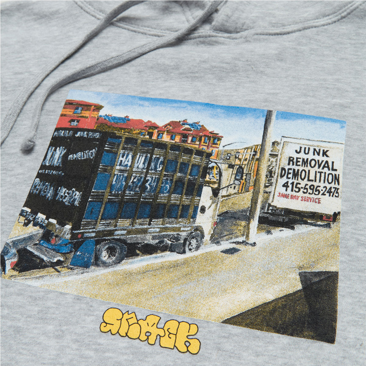 Snack Junk Removal Hoodie - Grey image 2