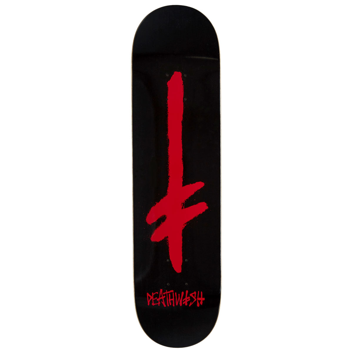 Deathwish Gang Spray Skateboard Deck - Black/Red - 8.00
