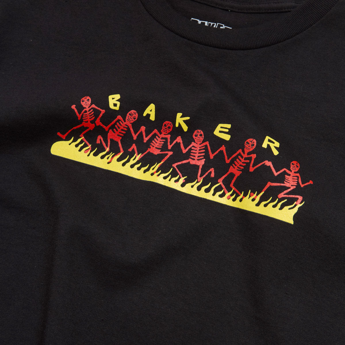 Baker Dancing Skellies T-Shirt - Black image 2
