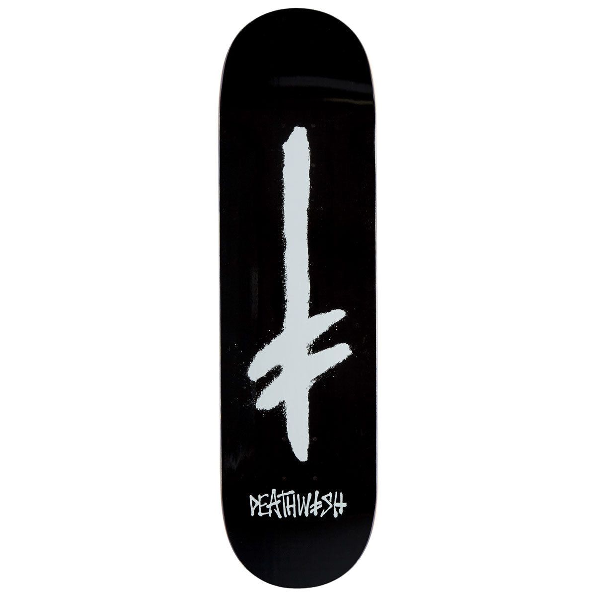 Deathwish Gang Spray Skateboard Deck - Black/White - 8.50