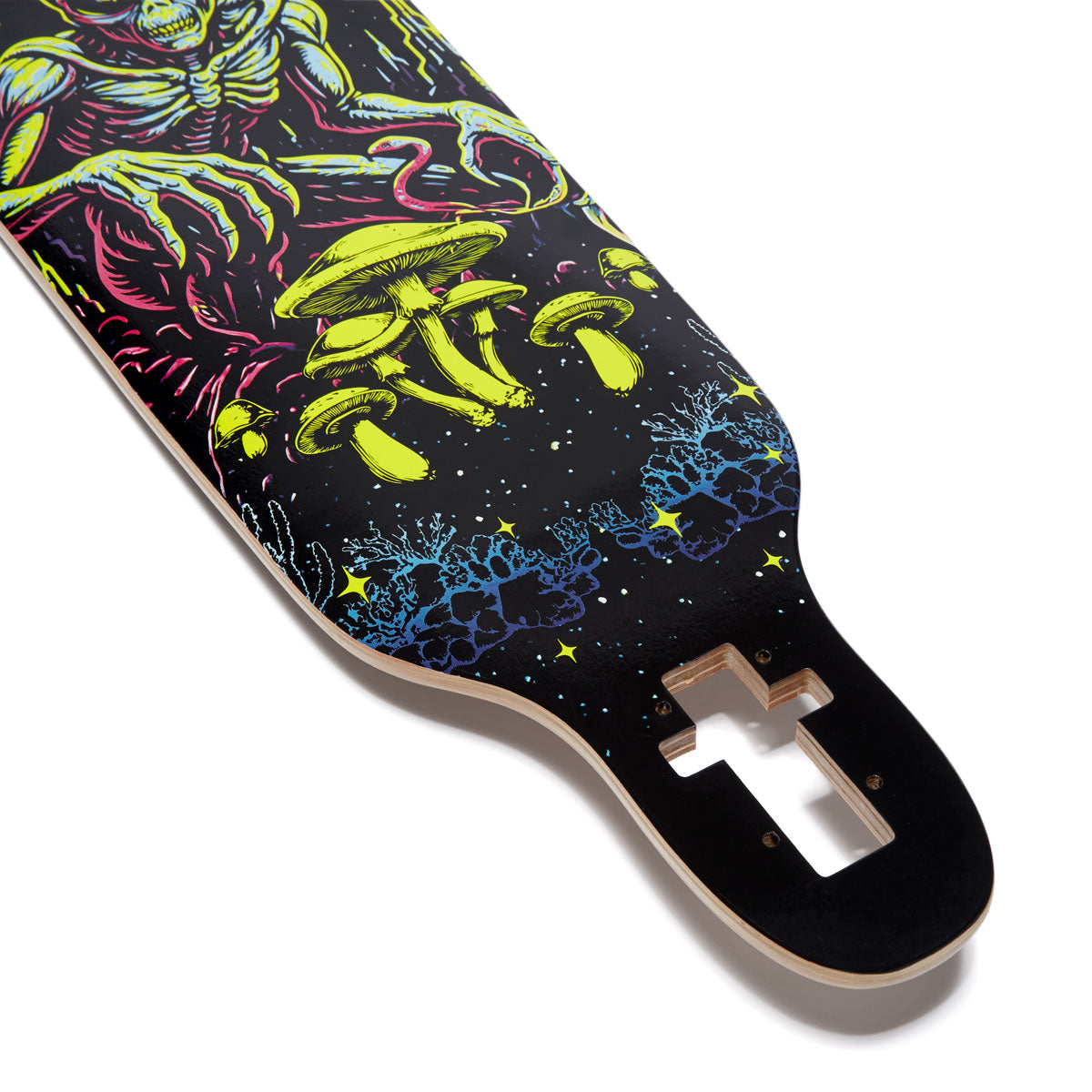 Daddies Mall Poster Blacklight Drop Thru Longboard Complete - Black/Glow image 5