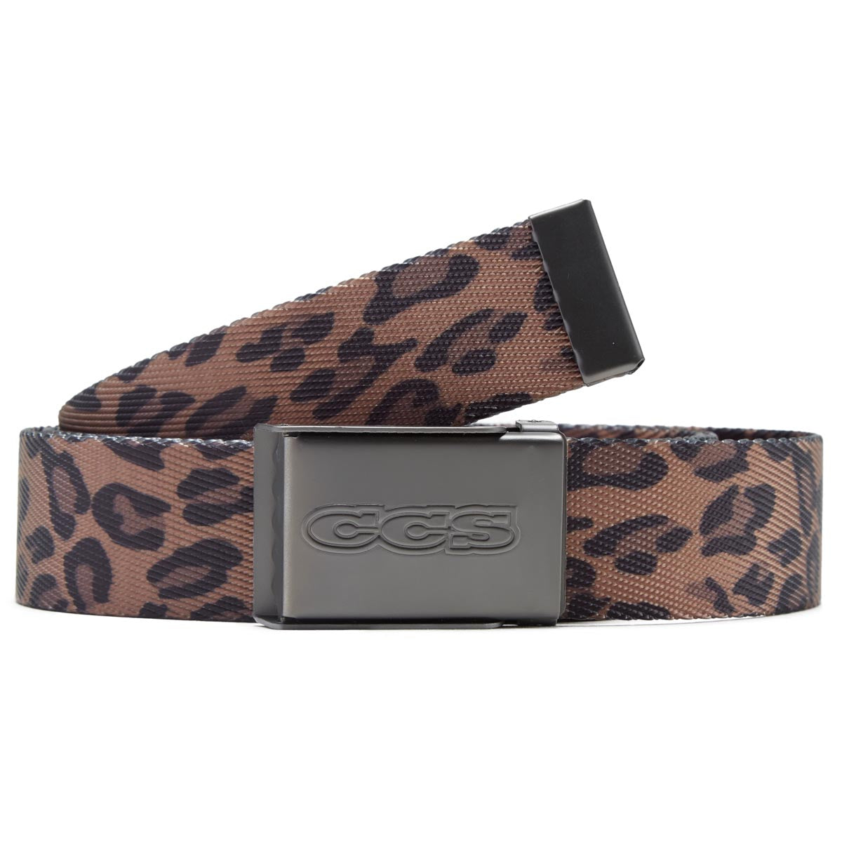 CCS Gunmetal 96 Logo Web Belt - Leopard image 1