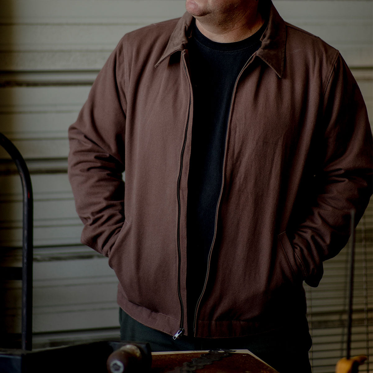 CCS Heavy Canvas Insulated Work Jacket - Brown image 2