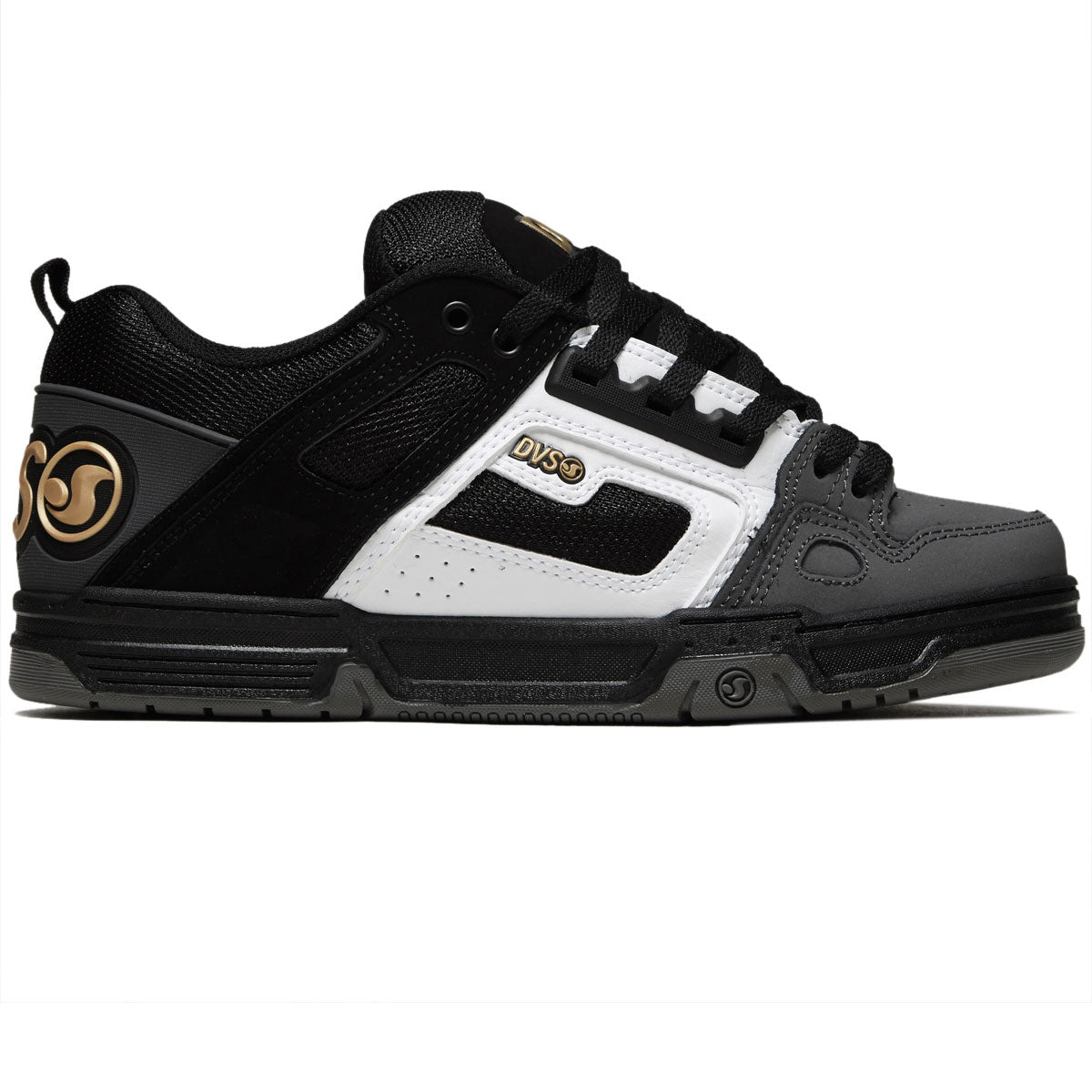 DVS Comanche Shoes - Black/White/Charcoal Nubuck image 1