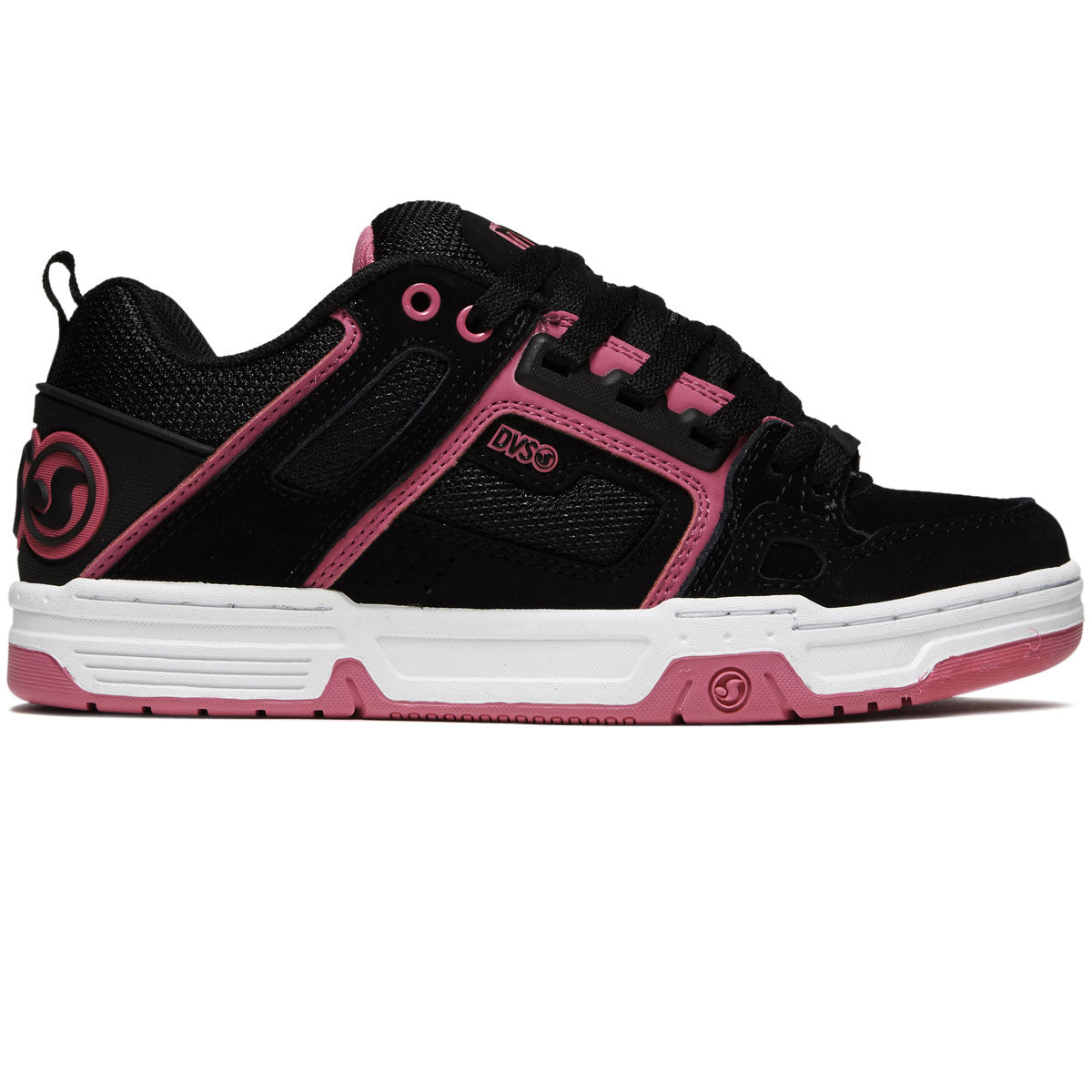 DVS Womens Comanche Shoes - Black/Pink/White/Nubuck image 1