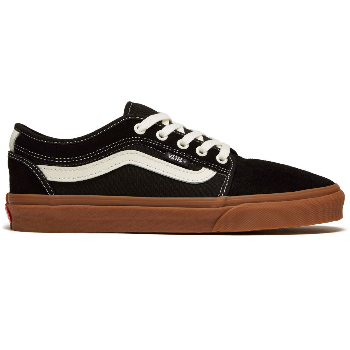 Vans Chukka Low Sidestripe Shoes - Black/Gum image 1