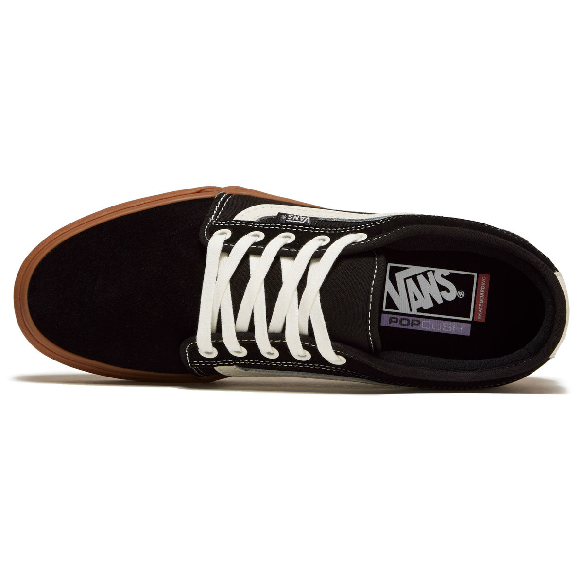 Vans Chukka Low Sidestripe Shoes - Black/Gum image 3