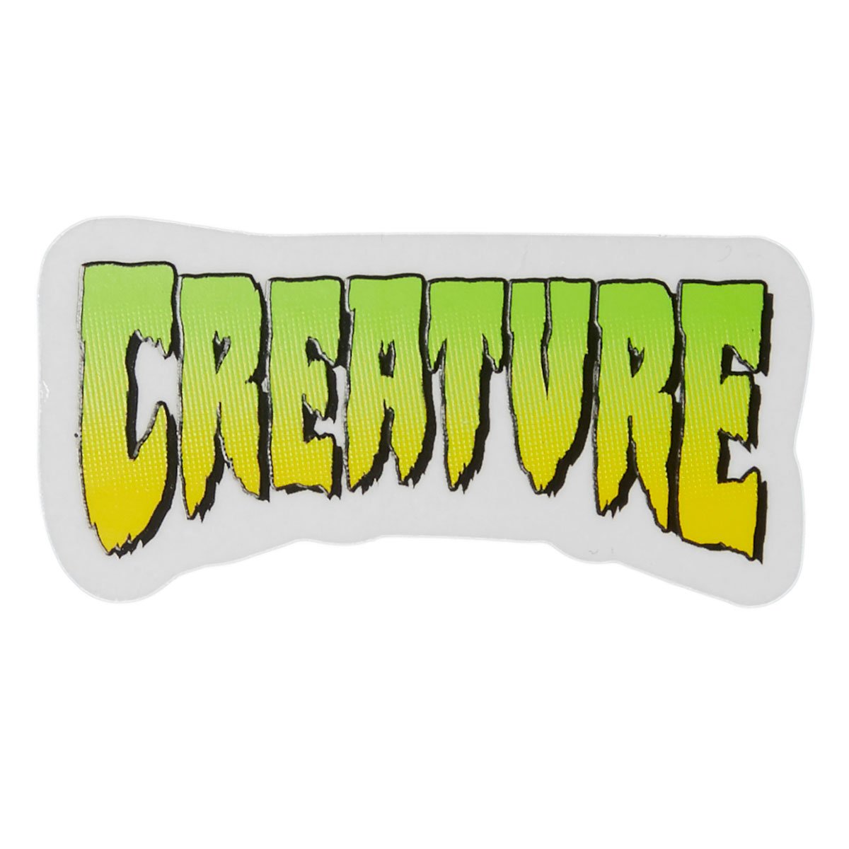 Creature Logo Clear Sticker - Green - 4