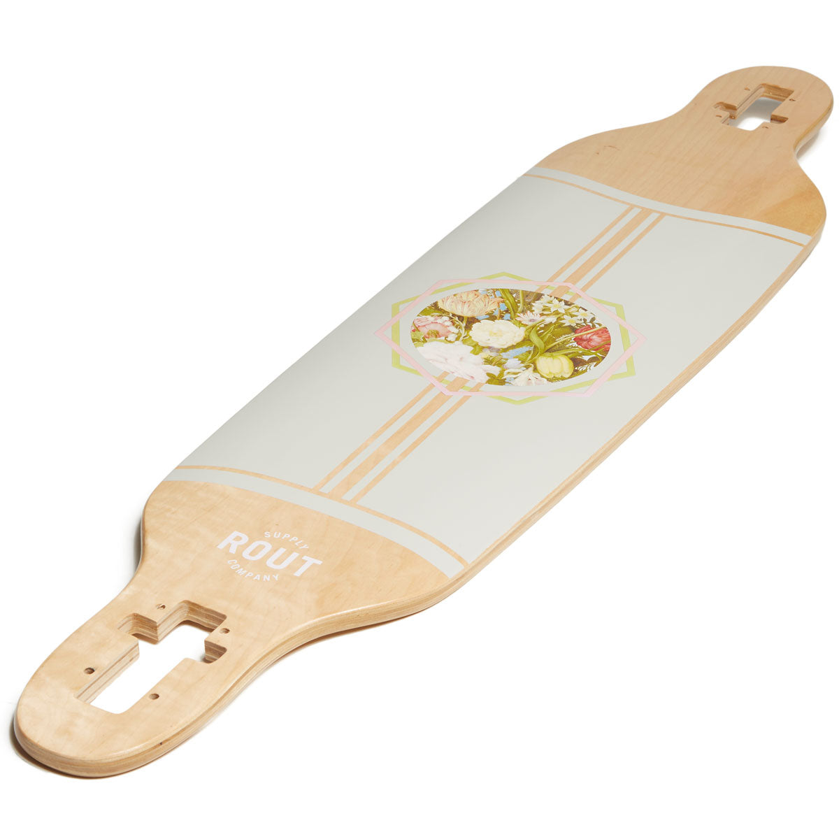 Rout Floral Drop-Thru Longboard Complete image 4