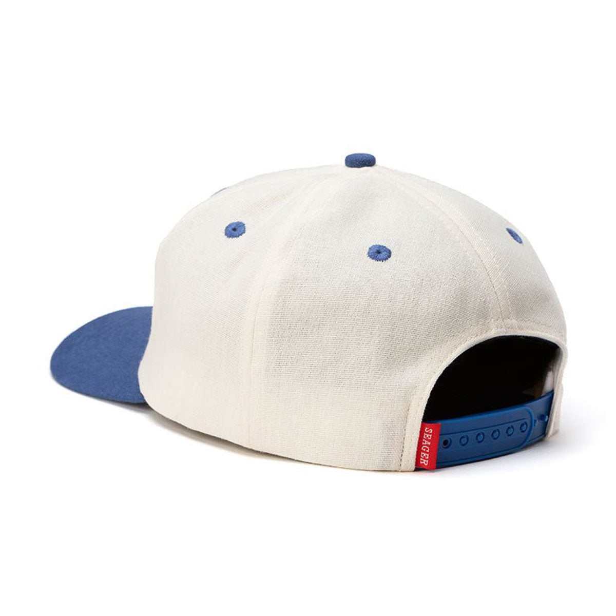 Seager Uncle Bill Snapback Hat - Cream/Blue image 2