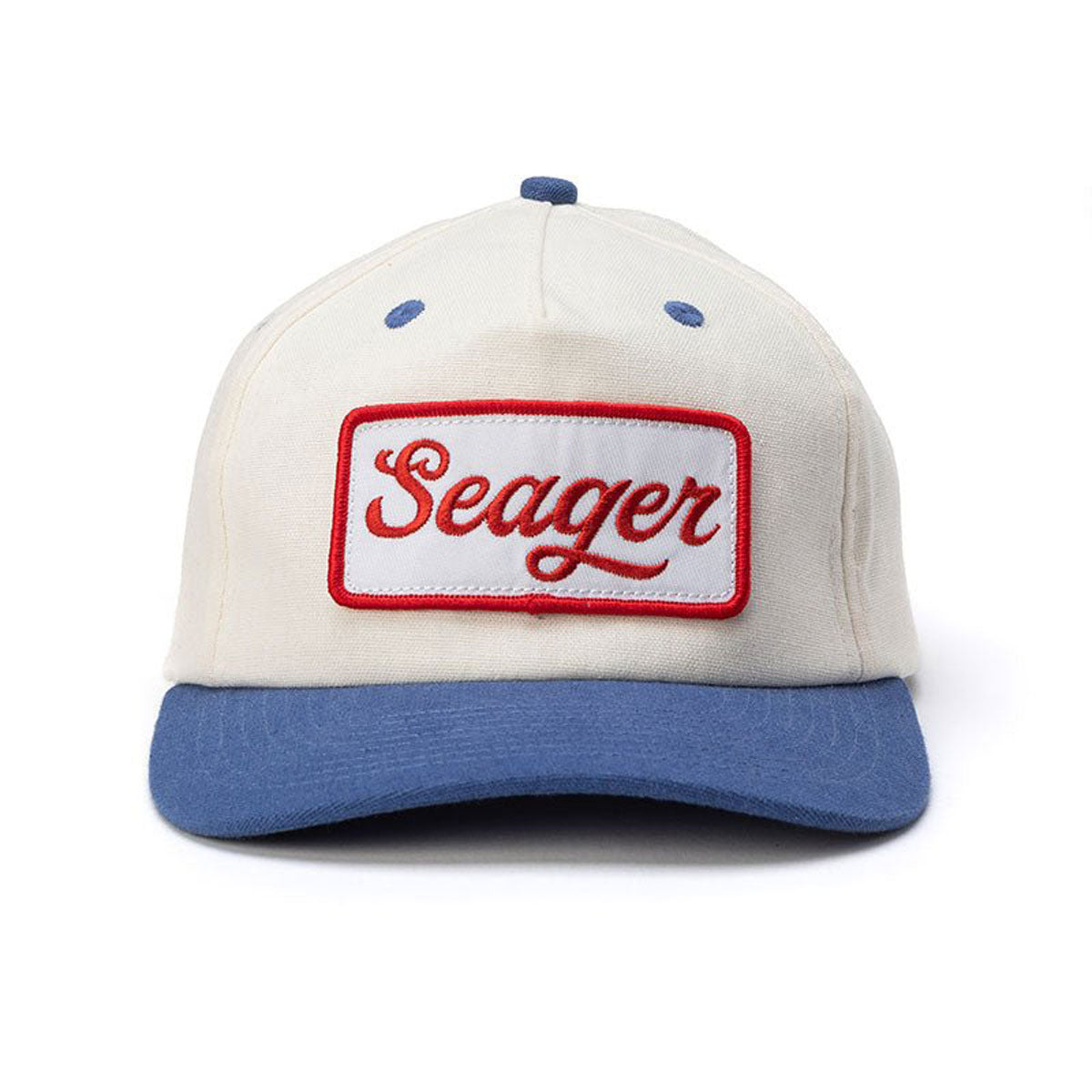 Seager Uncle Bill Snapback Hat - Cream/Blue image 3