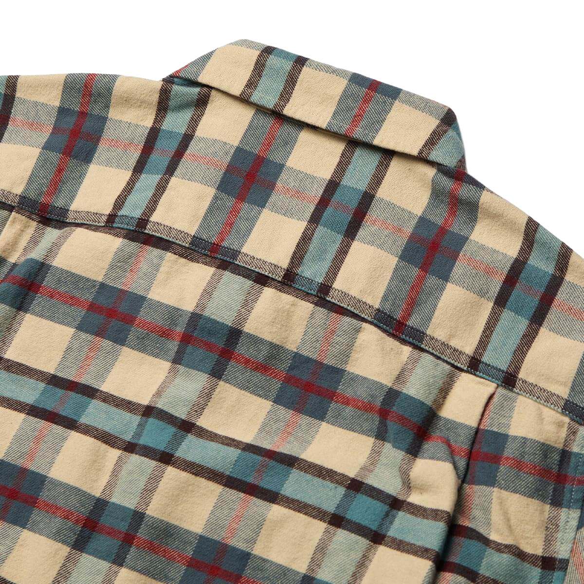 Seager Calico Flannel Shirt - Cream Plaid image 4