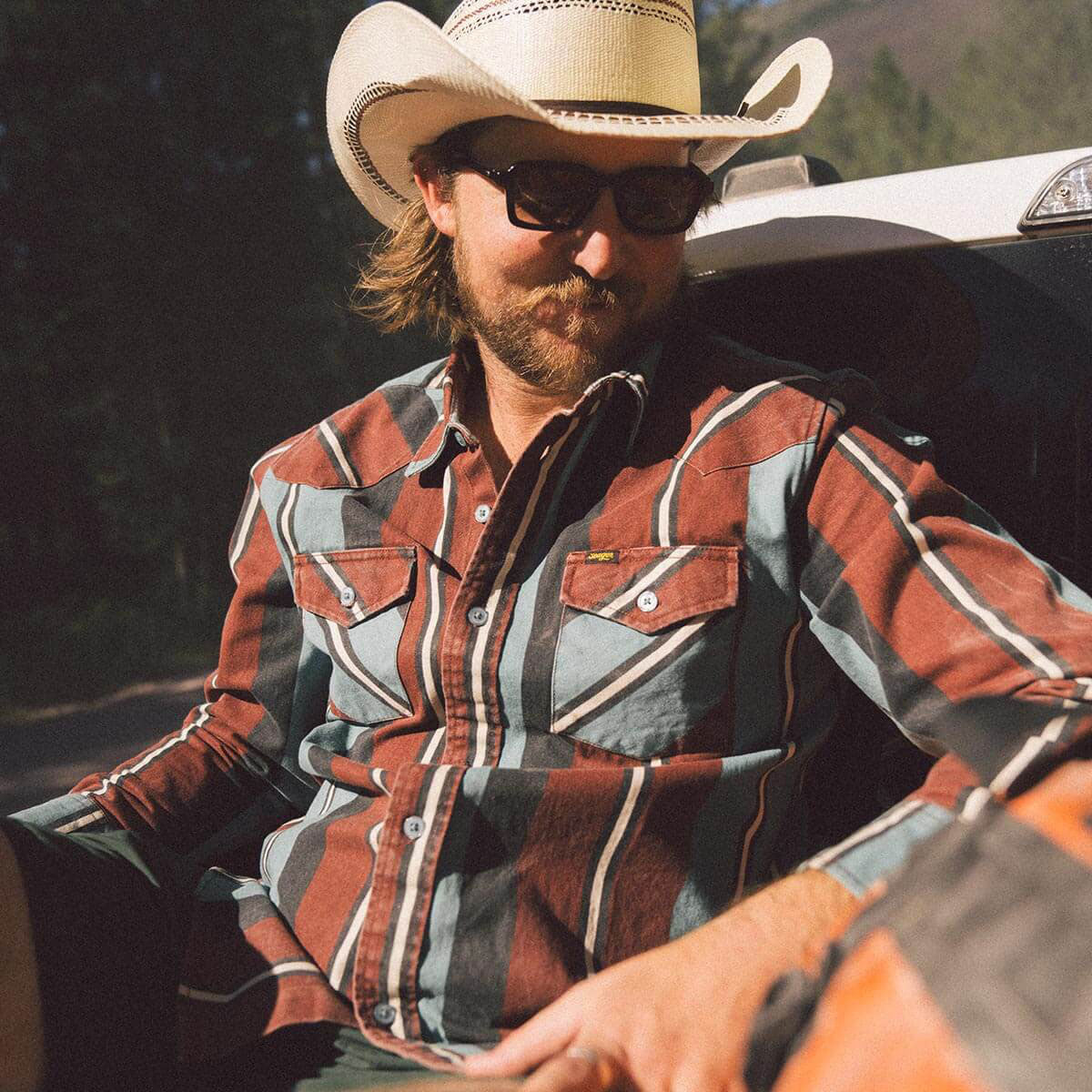 Seager Amarillo Long Sleeve Shirt - Turquoise Stripe image 5