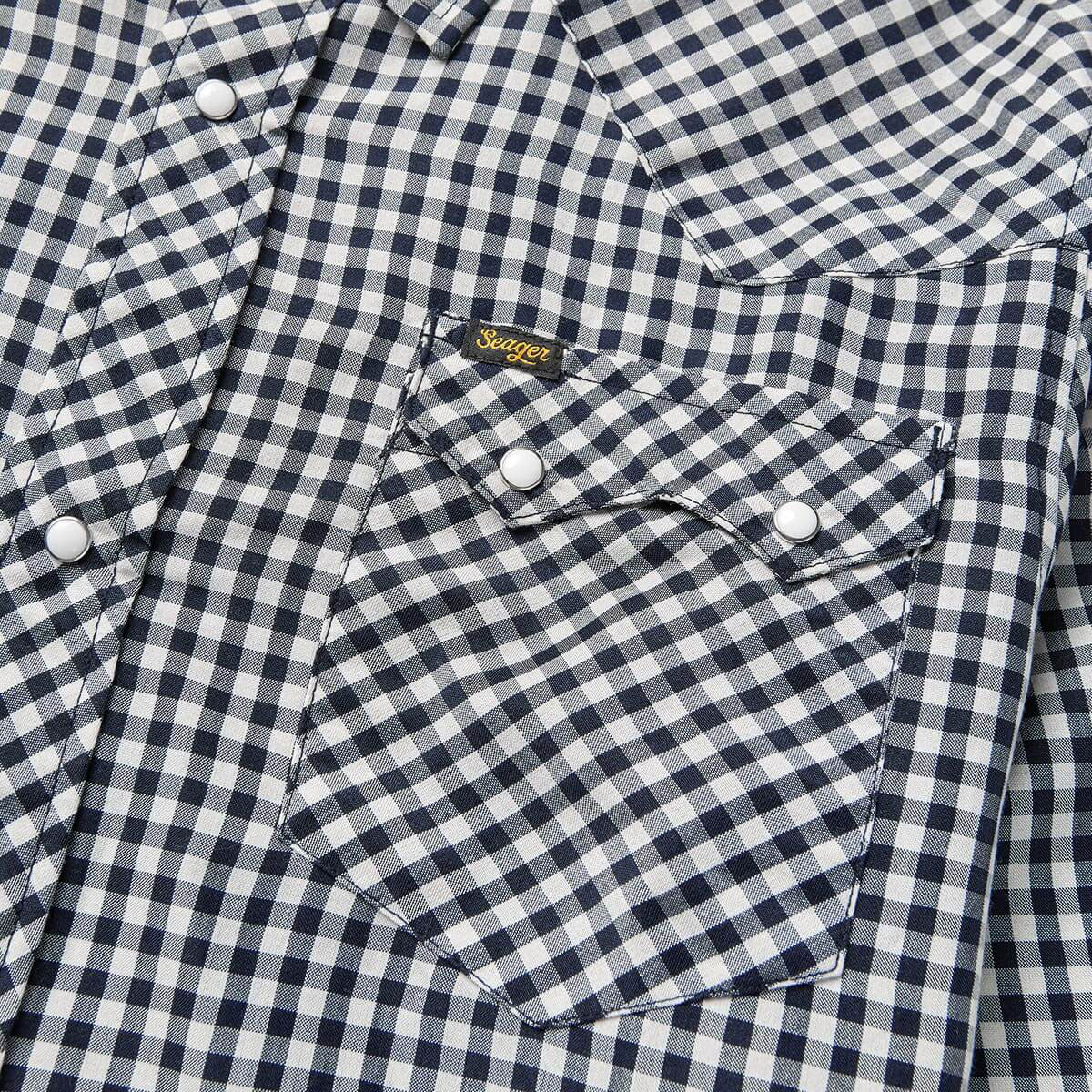 Seager Sawtoof Long Sleeve Shirt - Blue Check image 3