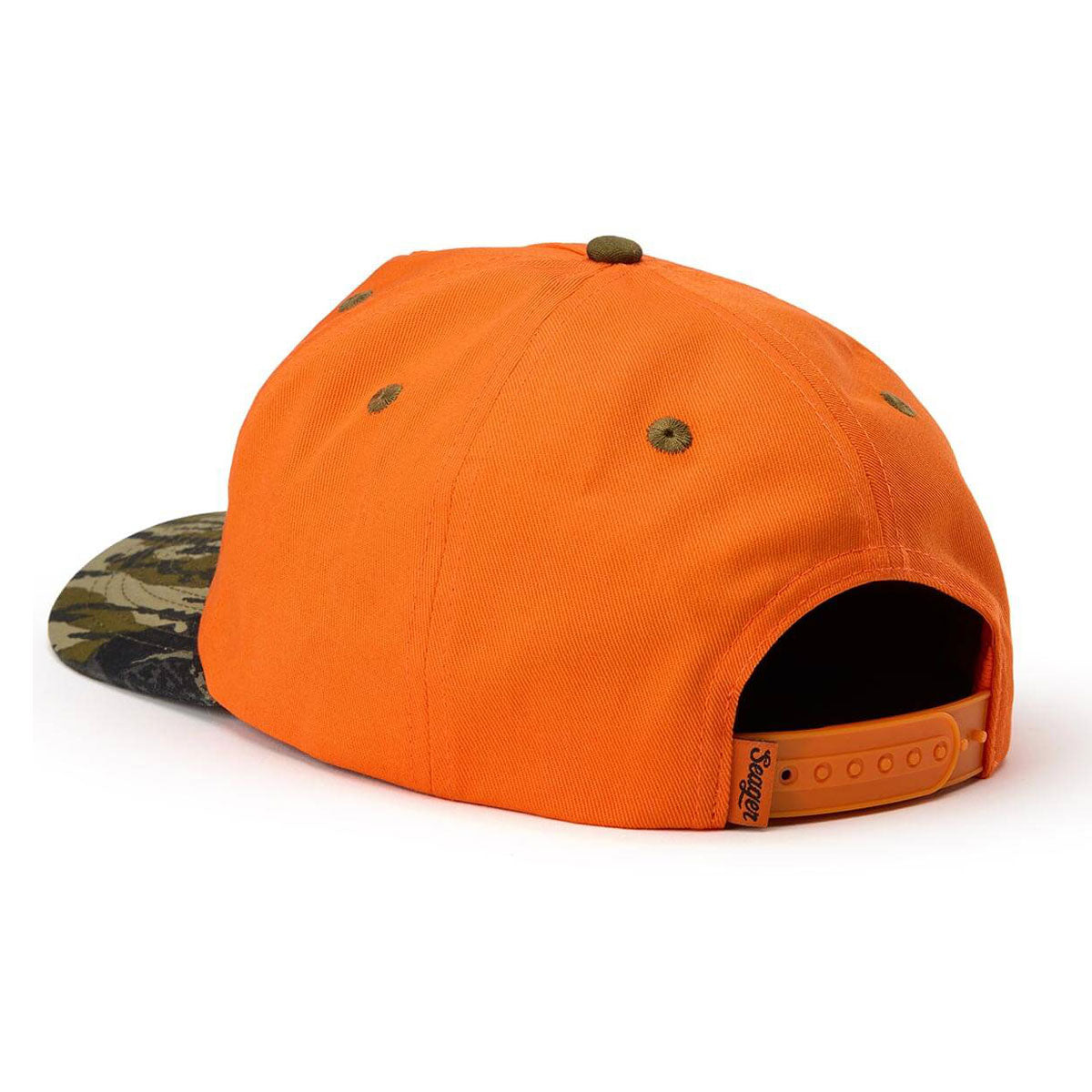 Seager I.O.F. Snapback Hat - Orange/Camo image 2