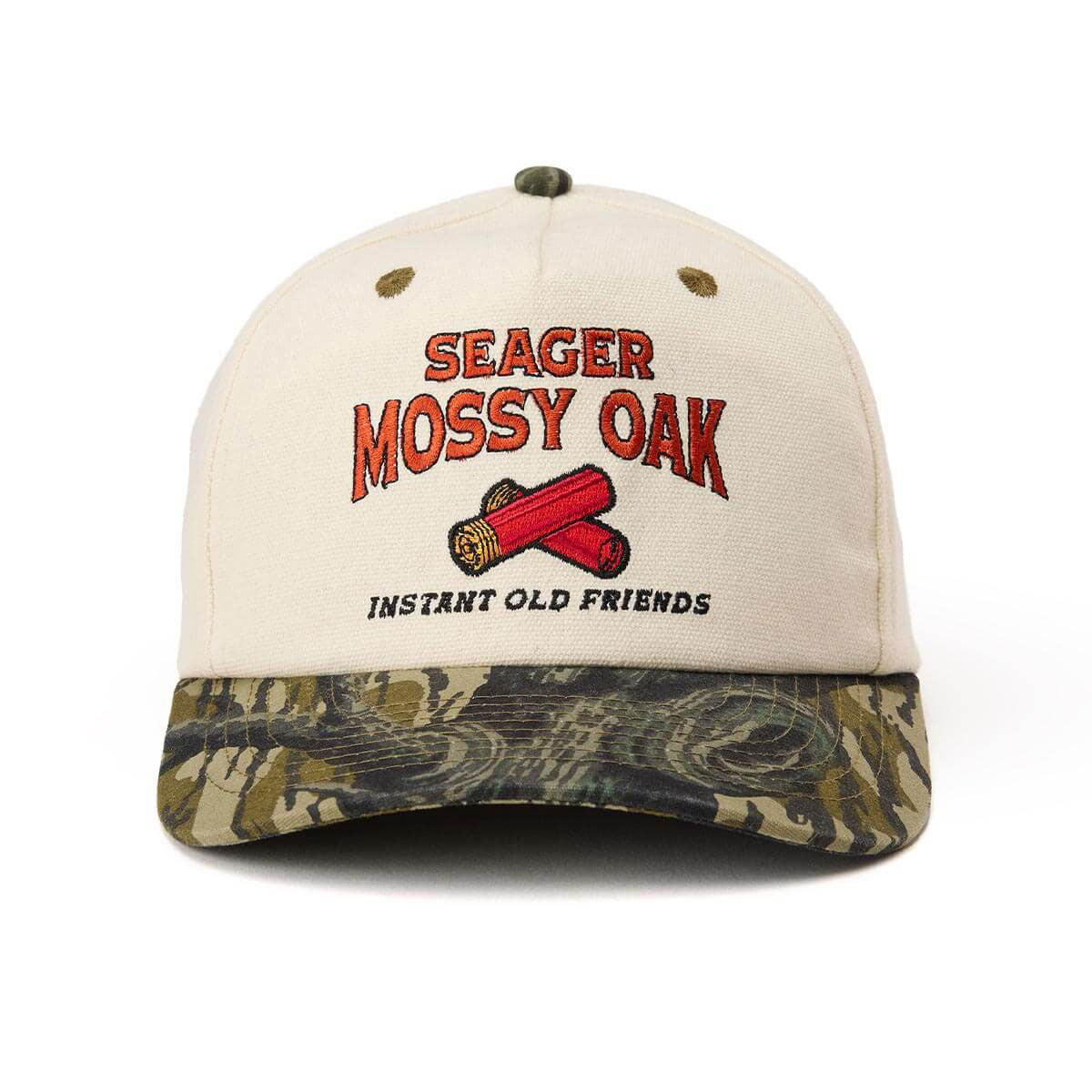 Seager MO Gone Hunting Snapback Hat - Cream/Camo image 3