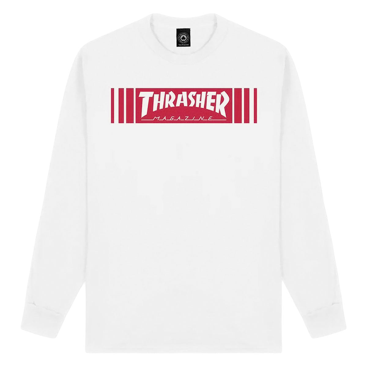 Thrasher Bar Long Sleeve T-Shirt - White image 1