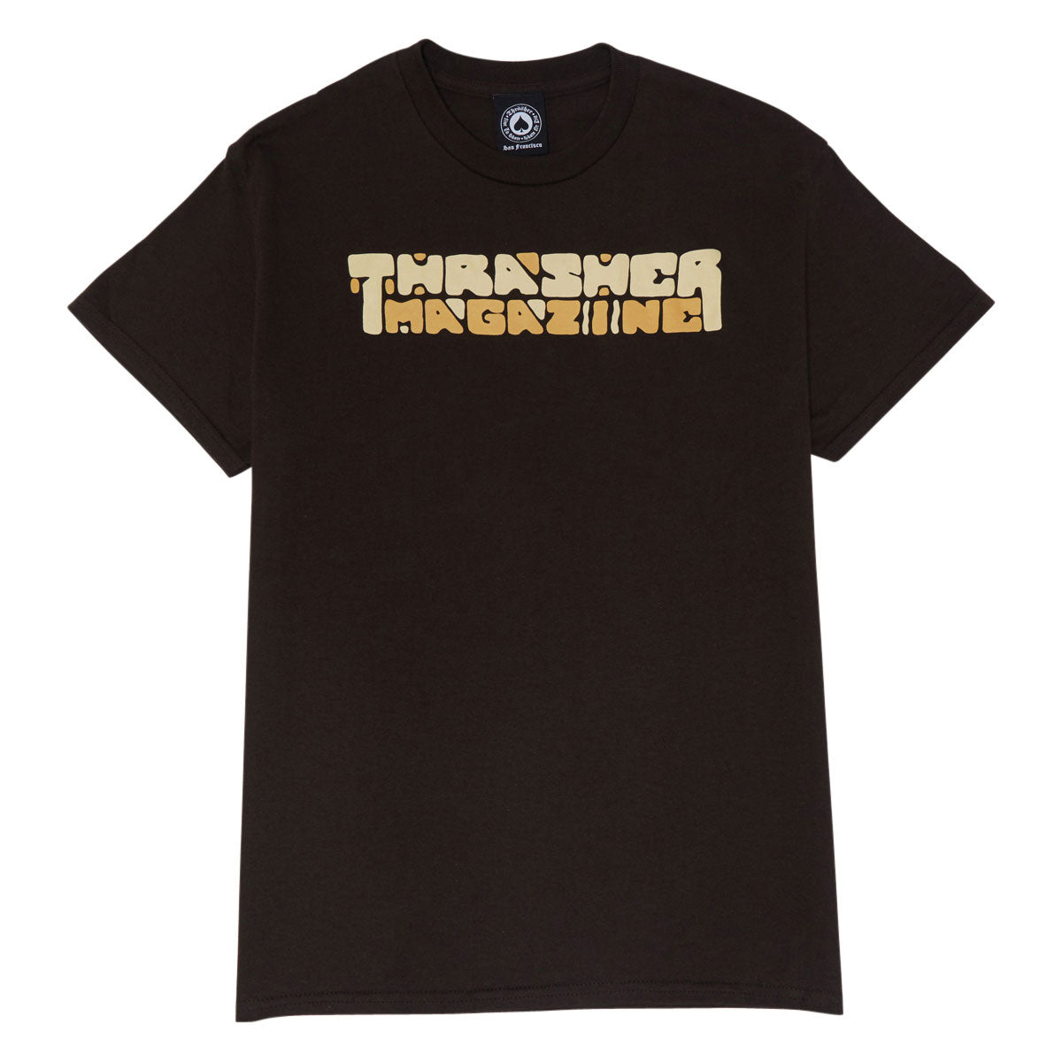 Thrasher Blocks T-Shirt - Dark Chocolate image 1