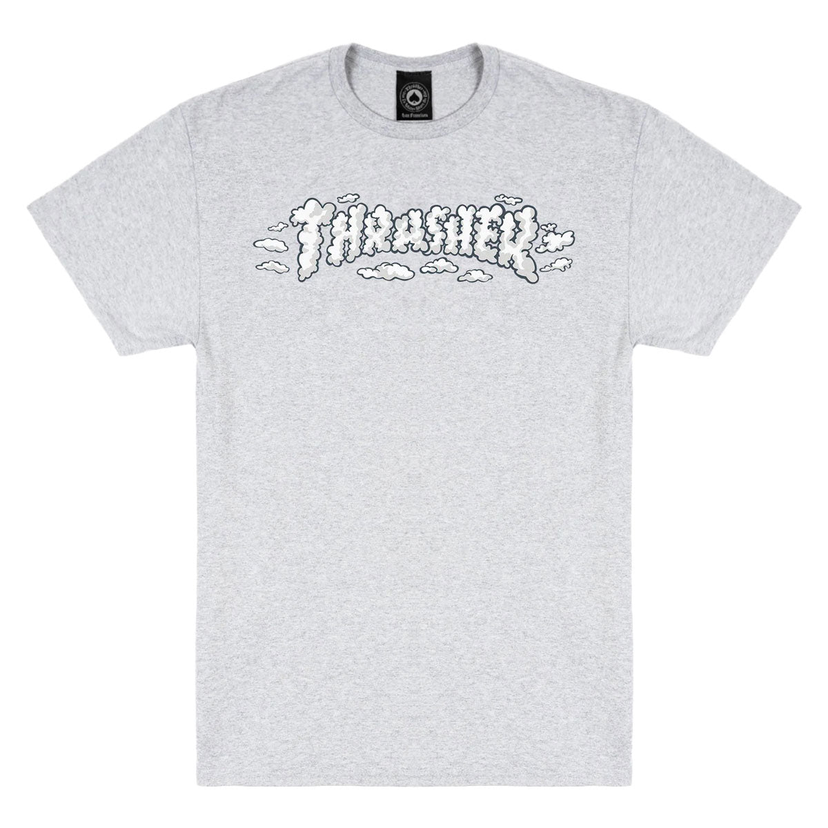 Thrasher Clouds By Spanky T-Shirt - Ash Grey image 1
