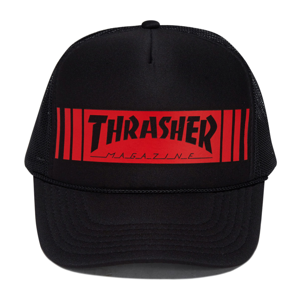 Thrasher Bar Trucker Hat - Black/Black image 3