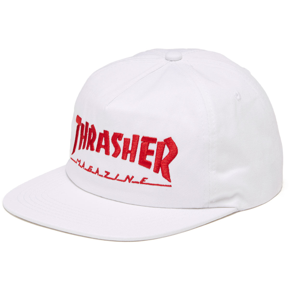 Thrasher Mag Logo Snapback Hat - White image 1