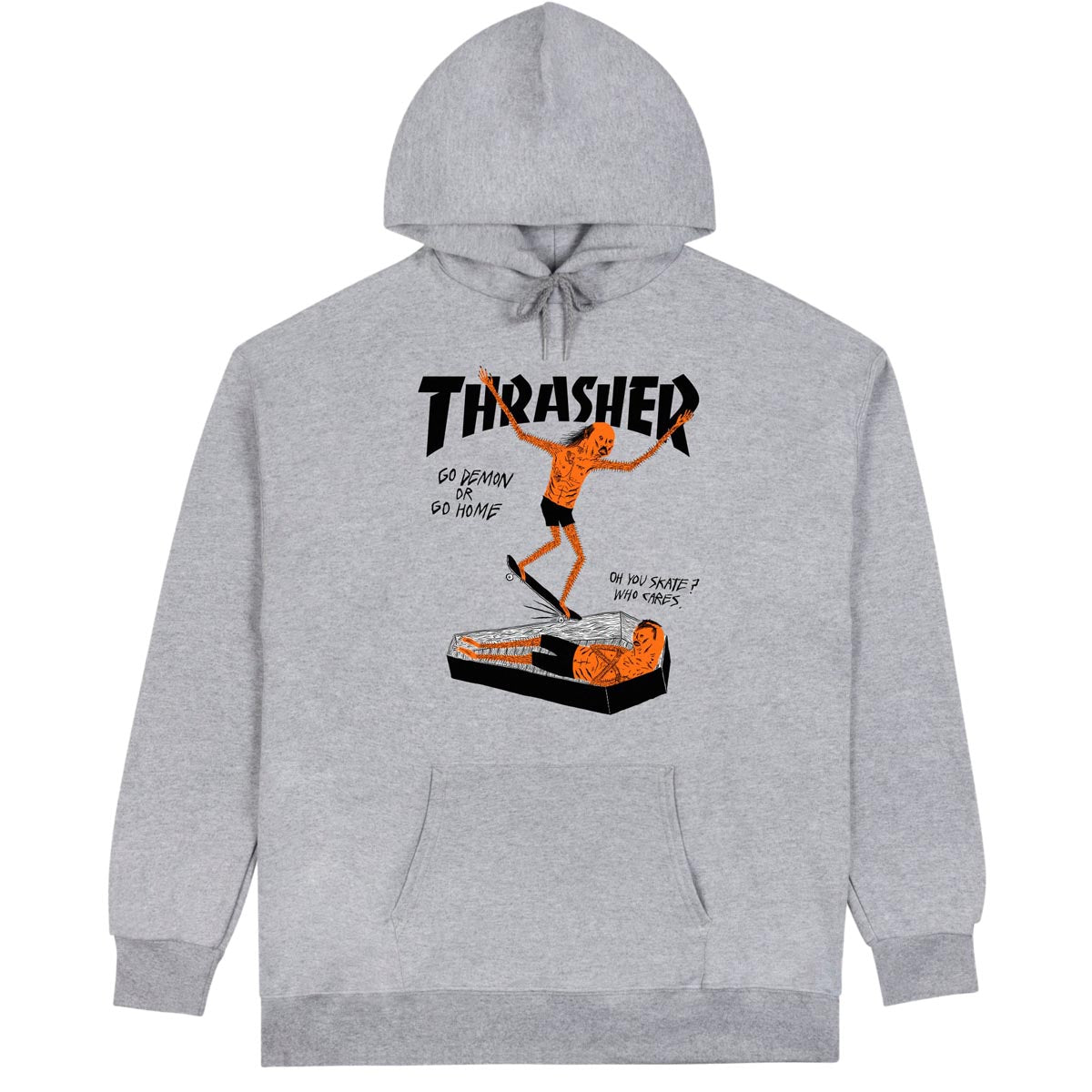 Thrasher Coffin By Neckface Hoodie - Light Steel image 1