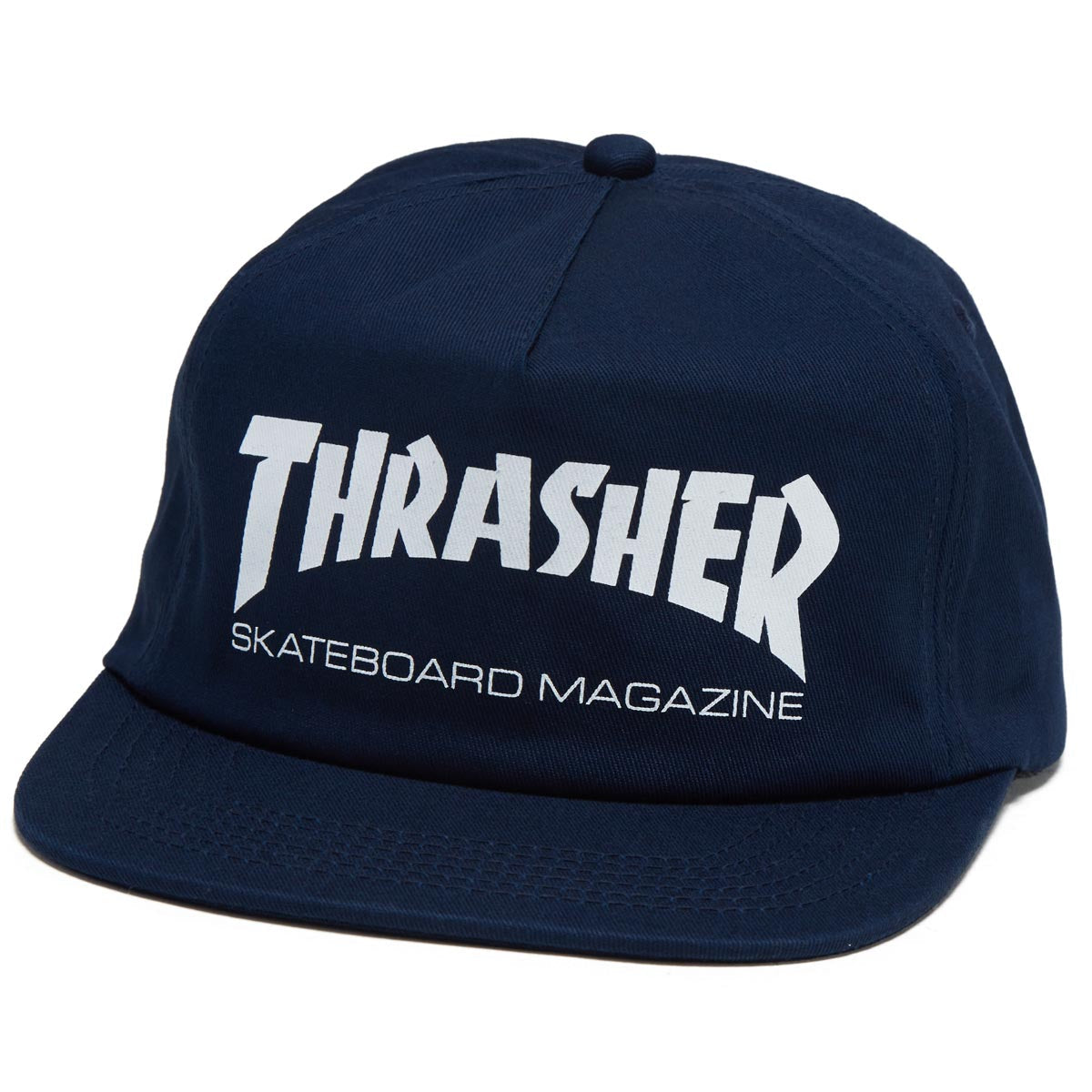 Thrasher Skate Mag Snapback Hat - Navy/White image 1