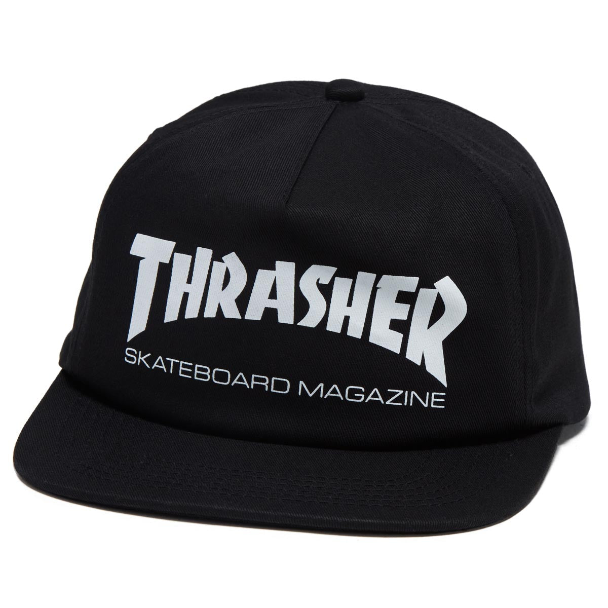 Thrasher Skate Mag Snapback Hat - Black/White image 1