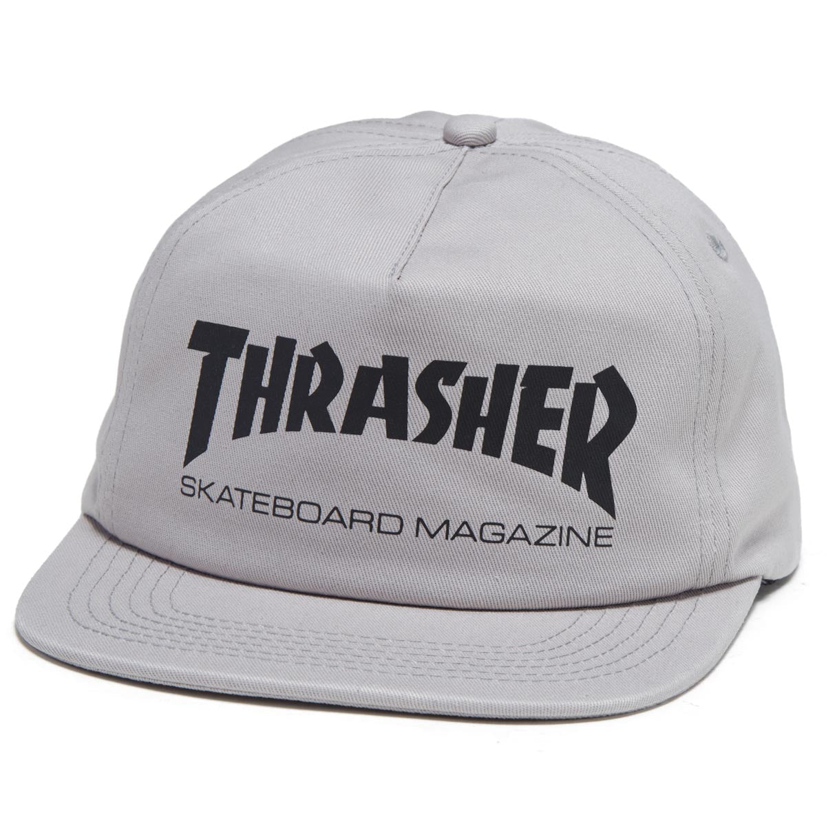 Thrasher Skate Mag Snapback Hat - Grey/Black image 1