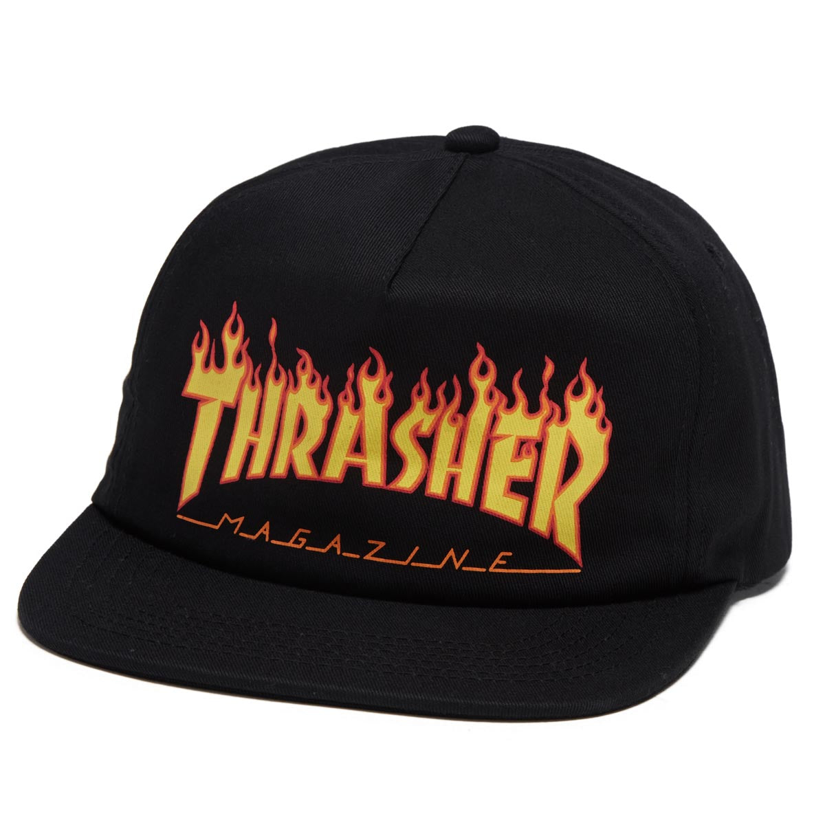 Thrasher Printed Flame Hat - Black image 1