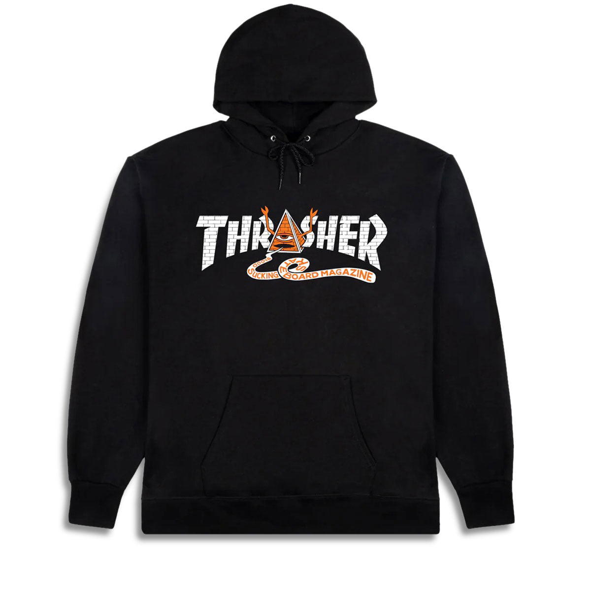 Thrasher x Toy Machine Pyramid Hoodie - Black image 1