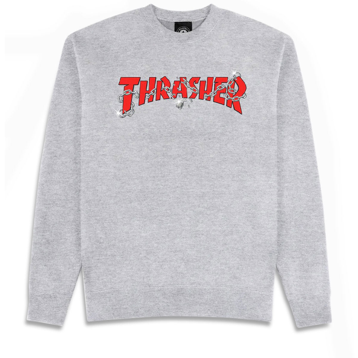 Thrasher Chains By Daniel Shepard Crewneck Sweatshirt - Sport Grey image 1