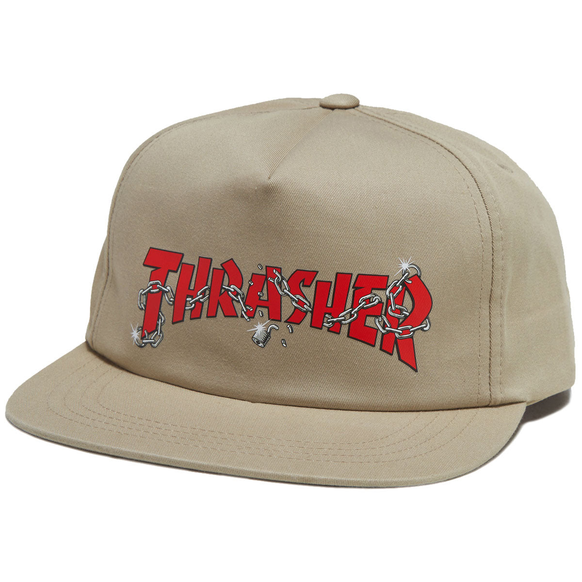 Thrasher Chains By Daniel Shepard Snapback Hat - Khaki image 1