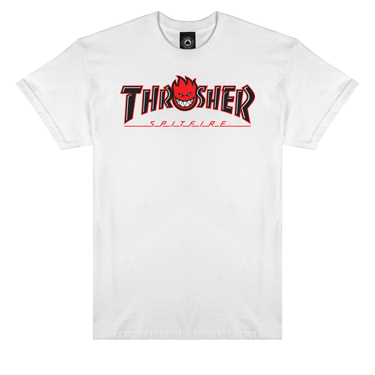 Thrasher x Spitfire Big Head Outline T-Shirt - White image 1