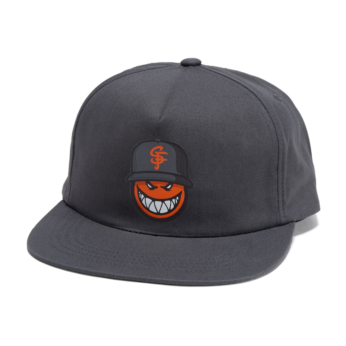 Thrasher x Spitfire SF Loc Snapback Hat - Charcoal image 1