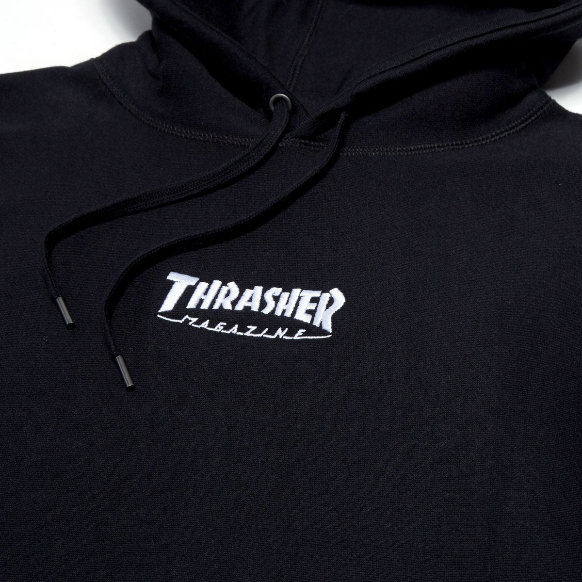 Thrasher Embroidered Mag Logo Hoodie - Black image 2