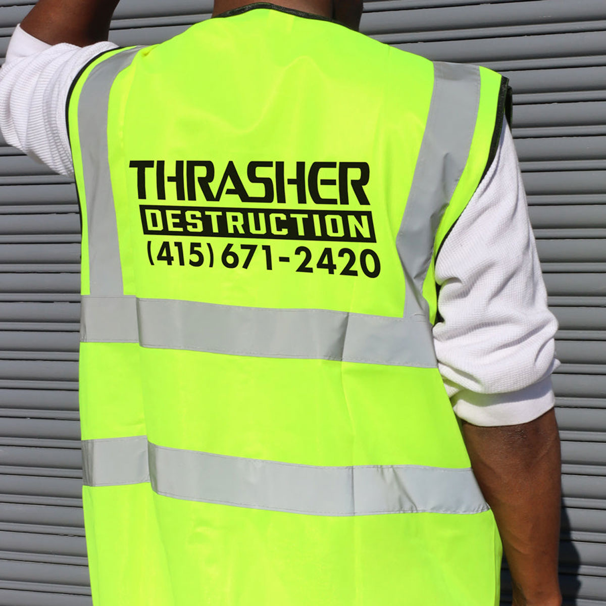 Thrasher Destruction Safety Vest - Safety Green image 4
