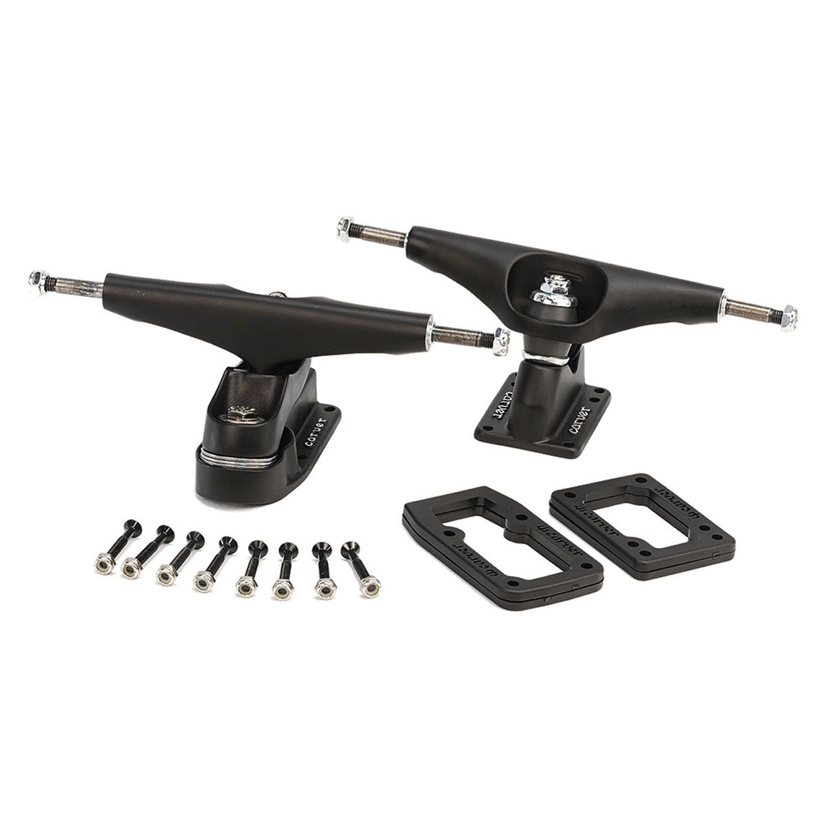 Carver C7 Hollow Longboard Trucks - Coal Satin image 1