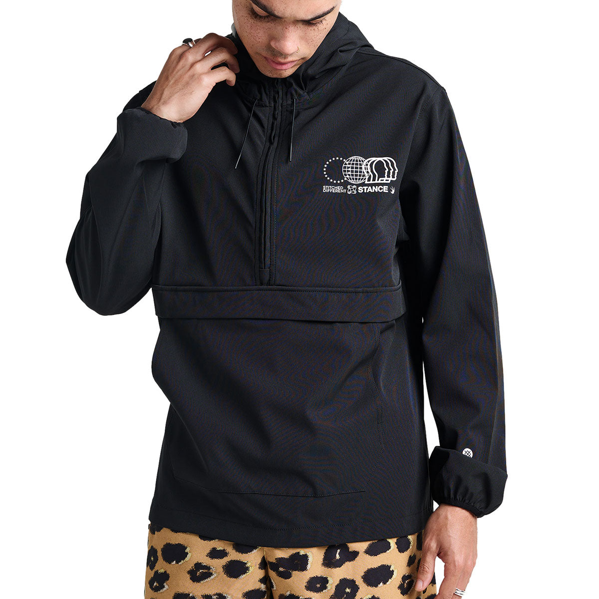 Stance Complex Anorak Jacket - Black image 1