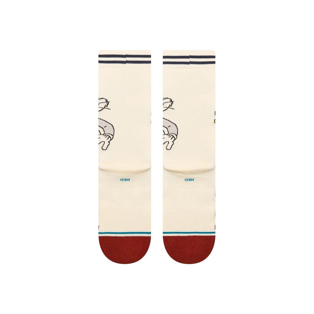 Stance Bugs Crew Socks - Vintage White image 3