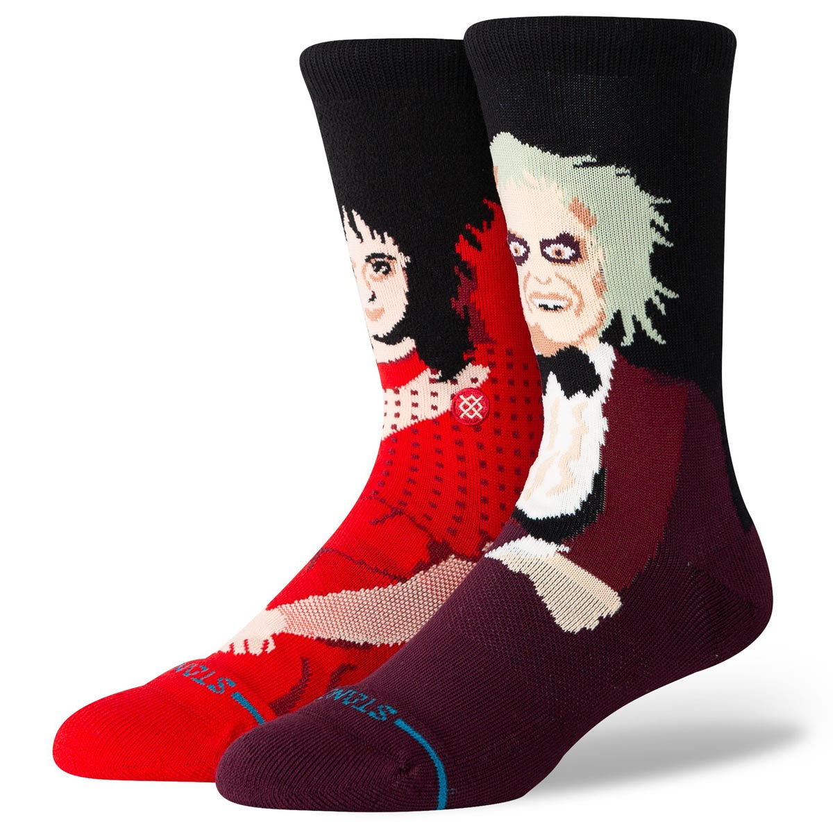 Stance Dearly Beloved Crew Socks - Maroon image 1