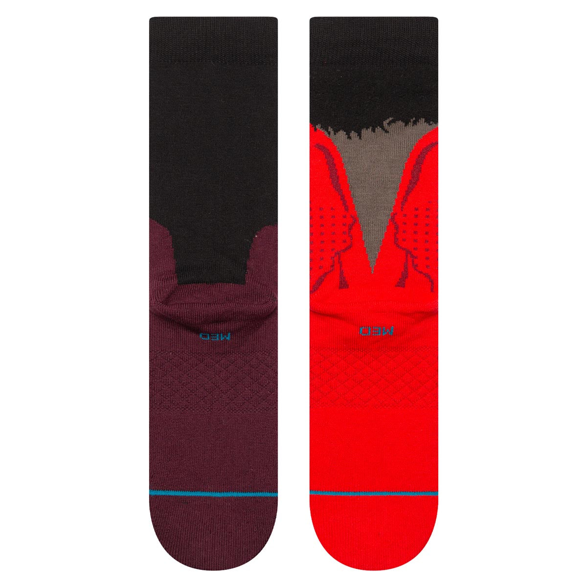 Stance Dearly Beloved Crew Socks - Maroon image 3