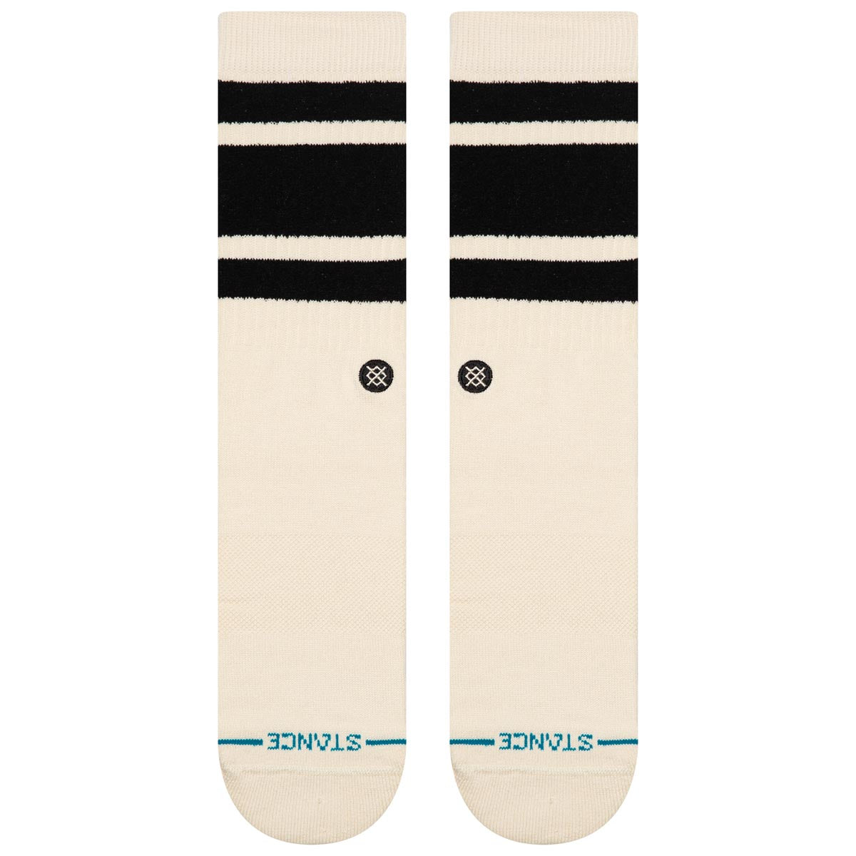 Stance Boyd Cozy Crew Socks - Black/White image 2