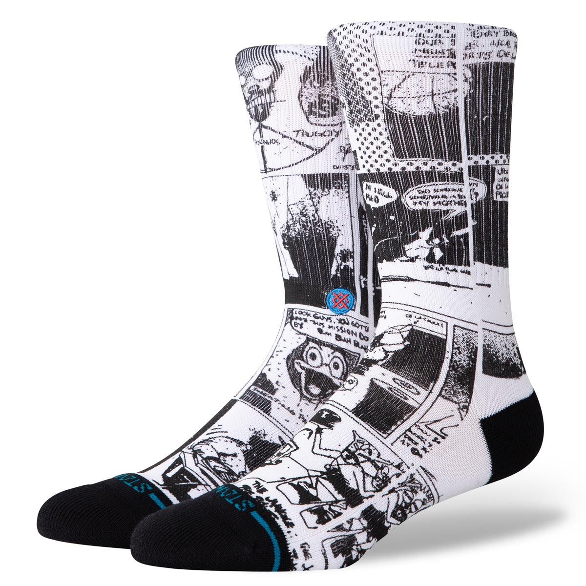 Stance The Sleeve Crew Socks - Black/White image 1