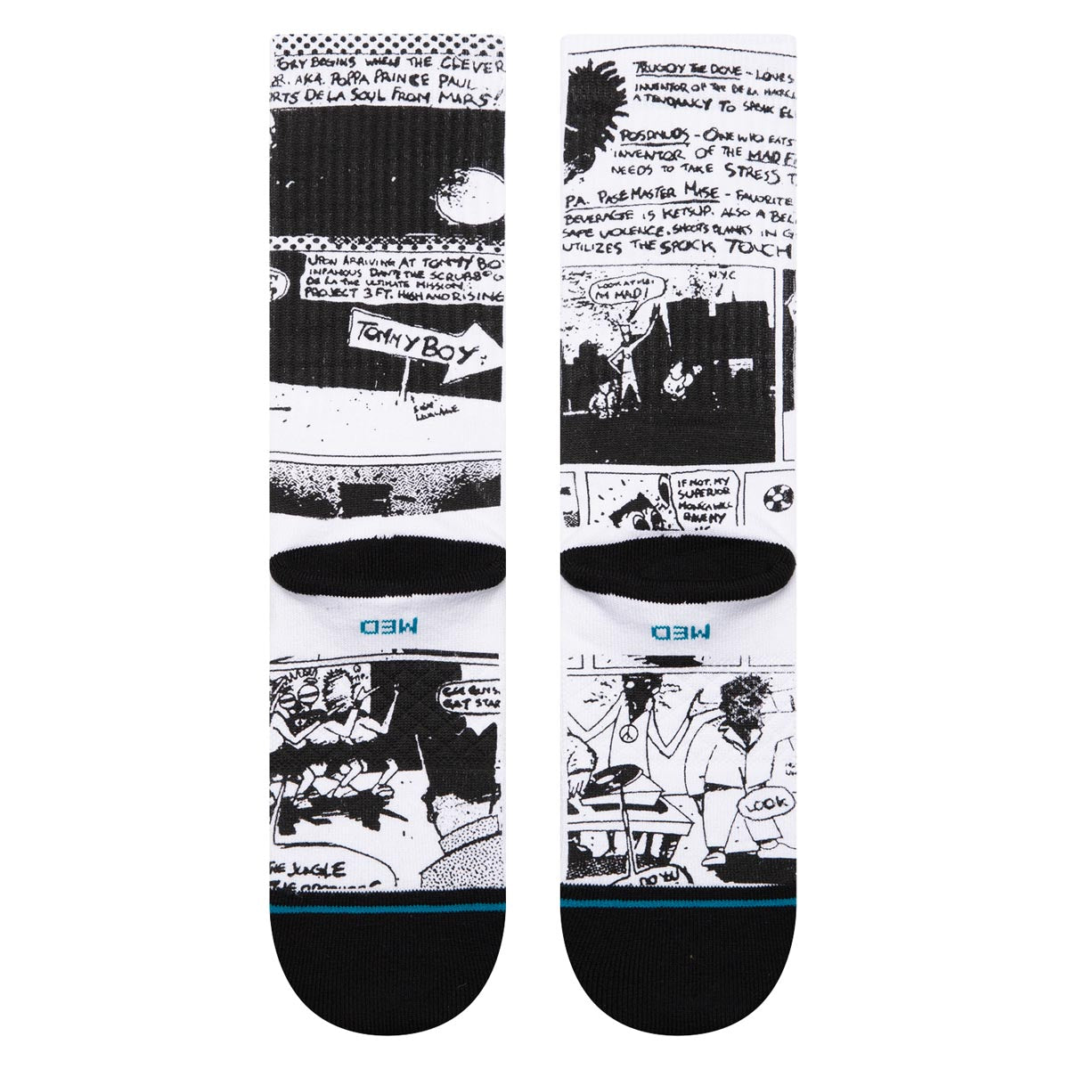 Stance The Sleeve Crew Socks - Black/White image 3